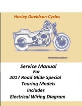 2017 Harley Davidson Road Glide Special Touring Models Service Manual - $27.95