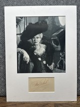 8 X 10 Photo And Autograph Cut Mae West Hollywood Actress Matted - $7,877.10 MXN