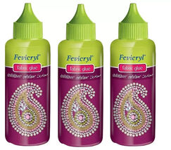 Pack of 3 Pidilite Fabric glue fevicry 80 gm each  best quality - $4.94
