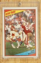 Vintage 1985 Topps Football Card #314 Dan Marino Miami Dolphins HOF One Touch - £7.57 GBP