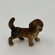 Vintage HUBLEY? MINIATURE MINI CAST IRON Beagle HOUND DOG FIGURINE Hunting - $30.00