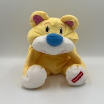 15" Fisher Price Yellow Rumple Bear Blue Nose Plush Floppy Teddy 1998 90s Baby - $48.37