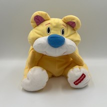 15&quot; Fisher Price Yellow Rumple Bear Blue Nose Plush Floppy Teddy 1998 90... - £37.77 GBP