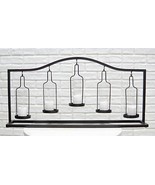 Western Black Arched Metal Stand Decorative 5 Penta Votive Candles Candl... - $96.02 CAD