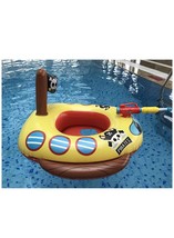 Inflatable Pirate Boat Pool Float with Built-in Squirt Gun (a) - £134.52 GBP