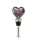 Heart Design Glass Wine Bottle Stopper - $16.34 CAD