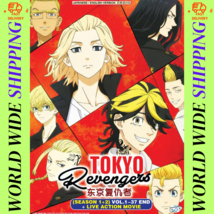 Tokyo Revengers Anime DVD Series (Season 1 &amp; 2, Vol. 1 - 24) + Live Action Movie - £28.45 GBP