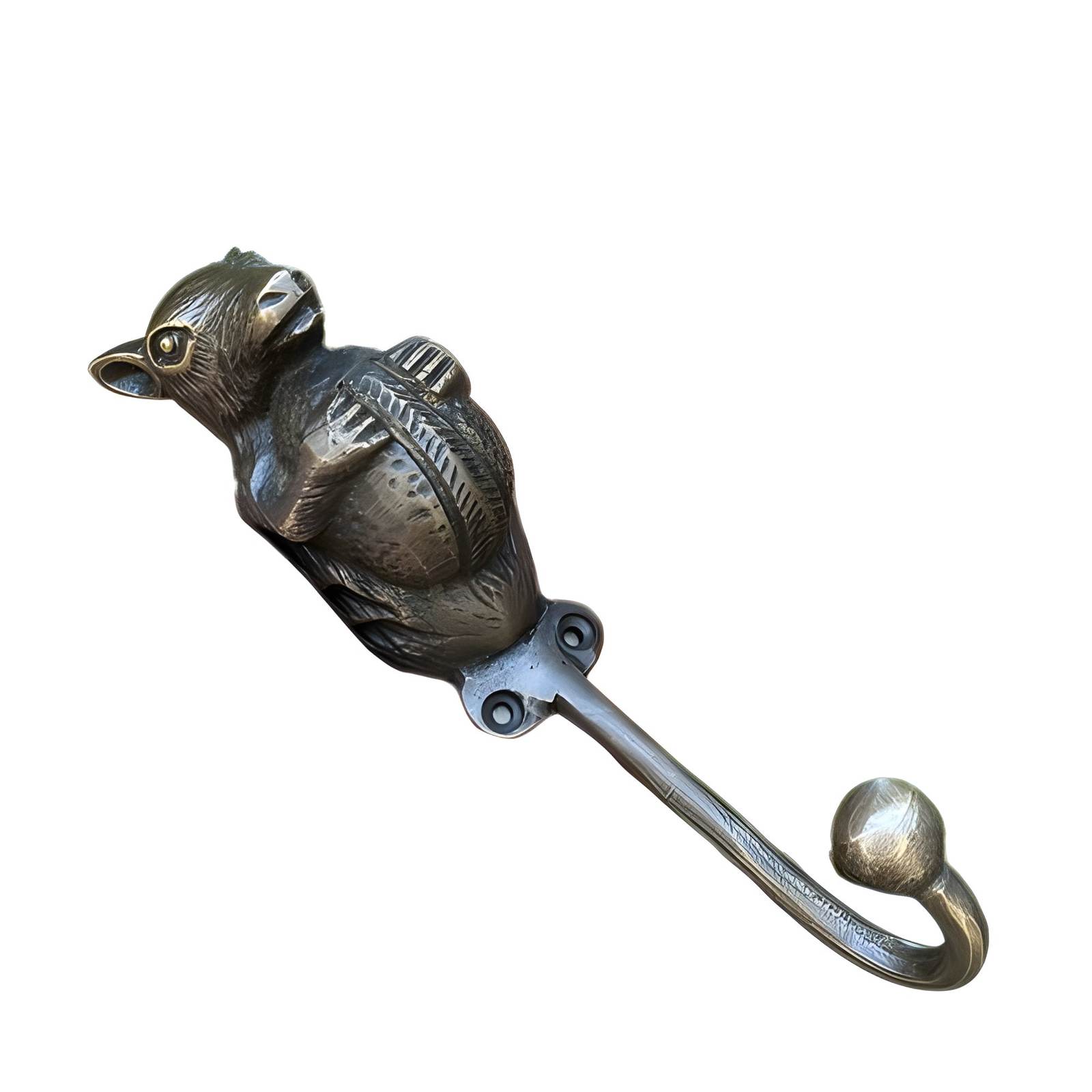 Squirrel walnut Storage Pants Hook. Clothes Hanger Hat Coat Strong Wall ... - $54.00+