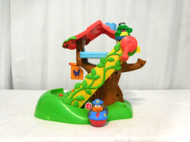 Weebles Musical Treehouse Slide Playset Weeble Wobble + 2 Weebles  Plays... - $31.70