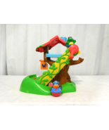 Weebles Musical Treehouse Slide Playset Weeble Wobble + 2 Weebles  Plays... - £24.94 GBP