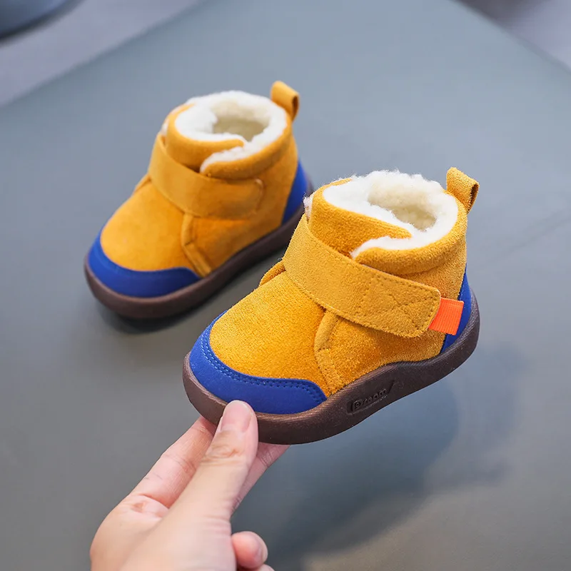  Baby Boots Winter Boys Girl Warm Baby Snow Boots Plush Soft Bottom Infant Shoes - £103.29 GBP