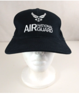 Black Air National Guard Embroidered Fitted Baseball Cap Made In USA Siz... - $14.54