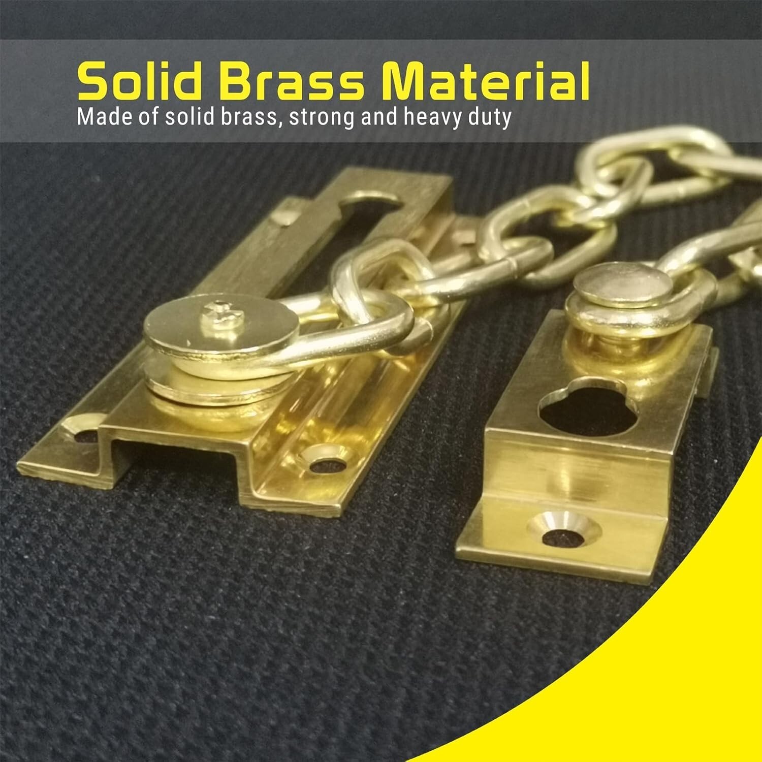 Door Chain Guard, Heavy-Duty Home Security, Sturdy and Rust-Resistant Door Brass Item image 2