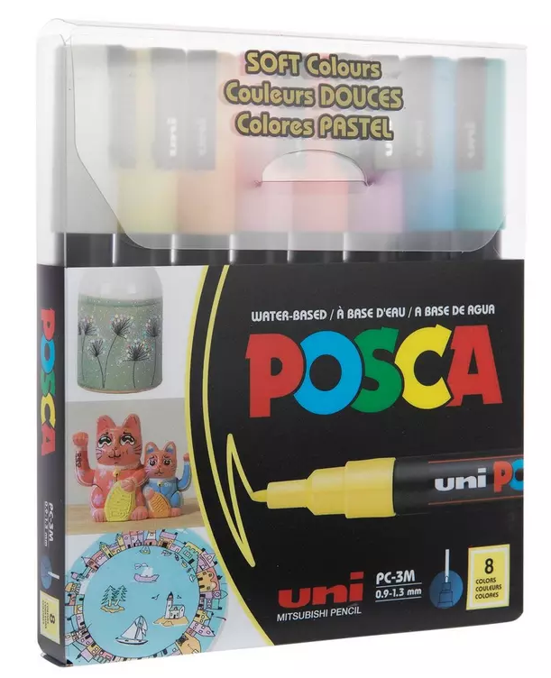 Bright Uni Posca Paint Markers - 8 Piece Set - $44.54
