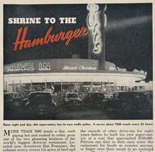 1949 Ott&#39;s Hamburger Drive In Restaurant San Francisco Pop Mechanics Art... - $24.99