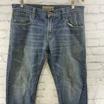 Levi’s 514 Slim Straight Blue Jeans Mens Sz 34 x 34  - £19.83 GBP