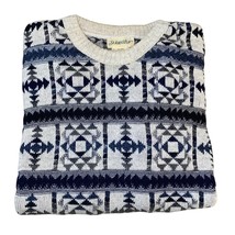 St. John&#39;s Bay Pullover Crewneck Chunky Grandpa abstract Print Sweater s... - £25.90 GBP