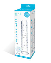 Glas 10&quot; Extra Large Glass Dildo - Clear - £38.48 GBP