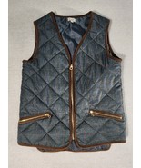 CREMIEUX Quilted Vest Zip Up Outdoor Wear womens size XS brown lining go... - $38.41 CAD