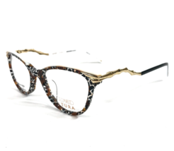 Glemaud Von Tura Brille Rahmen VGO032 MUL Bunt Crackle Cat Eye 54-20-145 - £89.35 GBP