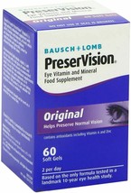Bausch &amp; Lomb PreserVision Original Soft Gel Capsules x 60 | 30 Day Supply  - £20.33 GBP