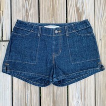 Abercrombie &amp; Fitch Denim Shorts Flap Pockets Dark Indigo Womens Size 0 ... - £11.18 GBP