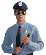 ADULT POLICE OFFICER KIT HALLOWEEN COSTUME ACCESSORY - HAT-GLASSES-BADGE... - £10.18 GBP