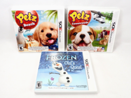 Nintendo 3DS Pets Beach & Countryside and Frozen Olaf’s Quest Games 2014 & 2013 - £19.42 GBP