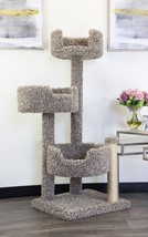 Prestige Solid Wood And Carpet Tree For Big CATS-FREE Shipping In The U.S. - £119.84 GBP