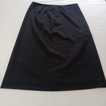 Chadwicks RN#127020 Women's Side Slit & Back Zip Pull-On Black Casual Skirt 12P image 6
