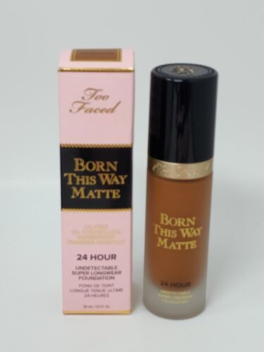 Primary image for New Authentic Too Faced Born This Way Matte 24 Hour Foundation Hazelnut 1 oz