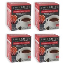 China Mist - Cranberry Blood Orange Organic Black Full Leaf Tea Sachet, 4 Boxes - £32.15 GBP