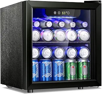 12 Bottle/48 Can Beverage Refrigerator, Wine Cooler/Cabinet, Mini Drink ... - £210.09 GBP