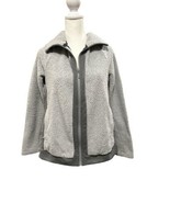 The North Face Jacket Womens Medium Gray Teddy Fleece Deep Pile Full Zip - £15.66 GBP