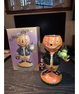 Vintage Pumpkin Boy Candle Holder Tea Light Halloween Jack-O-Lantern Fro... - $25.24 CAD