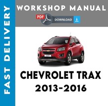 Chevrolet Trax 2013 2014 2015 2016 Chevy Traxservice Repair Manual - £5.60 GBP
