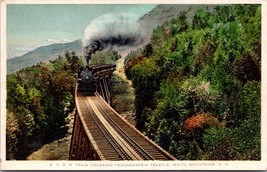 MCRR Train on Frankenstein Trestle White Mountains NH UNP WB Postcard L10 - £4.08 GBP