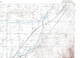 Lovelock, Nevada 1987 Vintage USGS Topo Map 7.5 Quadrangle Topographic - £18.87 GBP