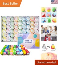 Luxurious Coconut Oil Bath Bombs - 54PCS Relaxation Set with Kraft Bags - $840.68 MXN