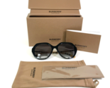 Burberry Sunglasses B 4375 3853/8G Black Brown Round Frames w/ Gray Lenses - $130.68