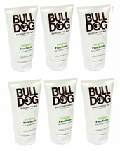 6~Bull Dog Skincare Men&#39;s Original Face Scrub 4.2 oz w/Aloe Cameline Green Tea - £38.21 GBP
