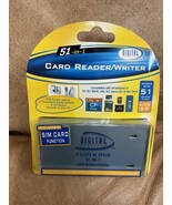 Sakar 51/1 Reader/Writer Compatible w/ all SF,SD,SDHC,MS,XD,Micro SD &amp; S... - $27.09 CAD