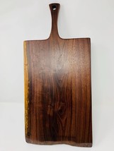 Wood Paddle Charcuterie Cutting Board with Live Edge - Walnut - £38.18 GBP