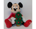 Walt Disney Christmas Minnie Mouse 12&quot; Light Up Christmas Tree Musical P... - £13.14 GBP