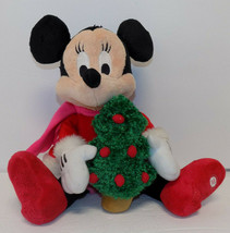Walt Disney Christmas Minnie Mouse 12&quot; Light Up Christmas Tree Musical Plush - £13.34 GBP
