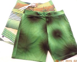 MICROS Board Shorts Swim Trunks Quick dry w/Can Opener Sz 30 32 33 34  ret-$52 - £15.81 GBP