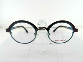 Roger Prue Col. 3 (Dark Red / Blue) 42-24 Eyeglass Frames - £65.69 GBP