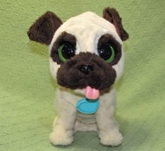 Fur Real Friends Pug Dog Jumpin Jj Plush Moving Barking Puppy With Blue Heart Tag - $9.44
