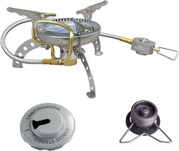 CAMPINGMOON Portable Camping Winter Backpacking Stove with Preheat Tube &amp; - £40.09 GBP