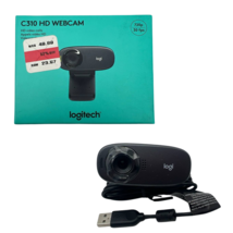 Logitech C310 HD Webcam 720p USB Plug with Microphone for PC Laptop - $12.60